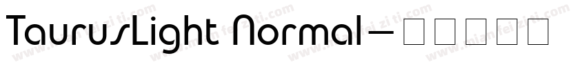 TaurusLight Normal字体转换